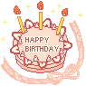 happy birthday orange cake