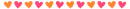 red and orange heart divider