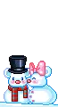 snowman couple