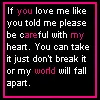 You are my World