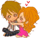 lovers kiss
