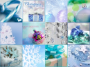 Blue Christmas Collage