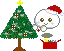 cutie with christmas tree