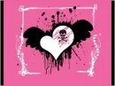 skull in heart