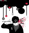 in with a bullet out with hearts