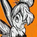 tinkerbell orange background