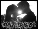 lovers kiss