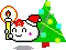 cute kawaii anikao christmas santa