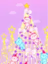 cute kawaii teddy christmas tree