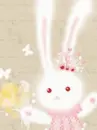 cute kawaii fluffy bunny