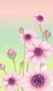 cute kawaii pink flowers
