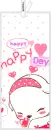 cute kawaii happy day puppy blowing heart kisses