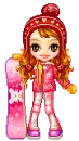 snowboarding doll