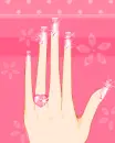 cute kawaii heart wedding ring