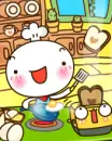 cute kawaii chef cooking