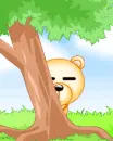 cute kawaii hide & seek teddy bear