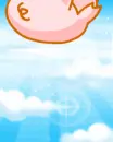 cute kawaii falling pigs