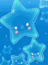 cute kawaii blue stars