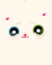 cute kawaii pig face