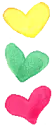 cute kawaii hearts