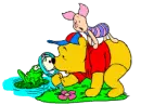 Disney - Pooh Bear On Piglets Back