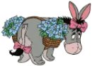 Disney - Eyeore Holding Flowers