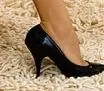 black shoe