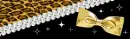 animal skin w/ ribbon