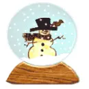 Snowman snow globe