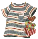 t-shirt and hearts