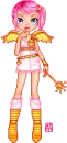cute pink fairy doll