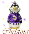 Minnesota Vikings Penguin with Name