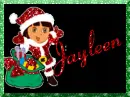 Jayleen Dora Santa with border