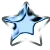 cute light blue mini star