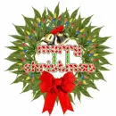 Marijuana Christmas Wreath, Merry Christmas