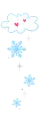 blue flakes