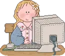 girl computer