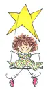 little girl and star