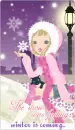the snow was falling