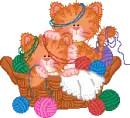 kitties in a yarn basket