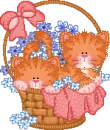 Cats in a Flower Basket