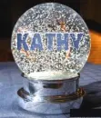 kathy snow globe