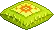 green pillow