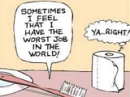 TOOTHBRUSH TO TOILET PAPER