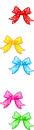 colorful bows