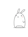 cute kawaii mail bunny