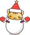 cat snowman