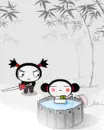 cute kawaii pucca & garu