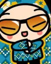 cute kawaii pucca with sun glasses