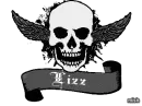 lizz black skull